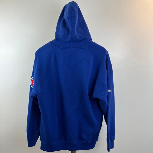Blue Hoodie with Red Logo - Picture 4 of 9